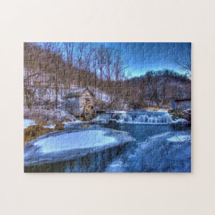 Winter Scene Wisconsin. Legpuzzel
