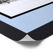 Winter Scenery San Francisco piekt op sneeuw Poster (Hoek)