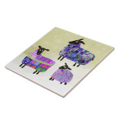 Winter Schaap Trivet Tegeltje (Zijkant)