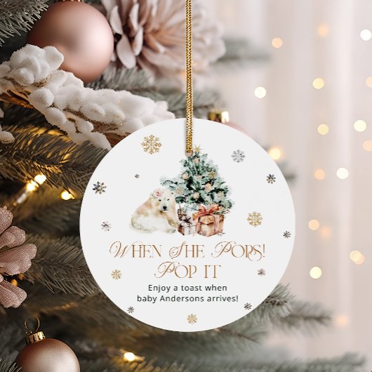 Winter Schattige Beer Pop het als ze Pop Baby show Bedankjes Labels