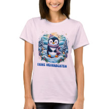 Winter Schattige Penguin T-shirt