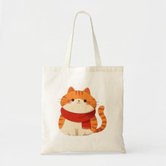 Winter Schattigee Kat Canvas tas