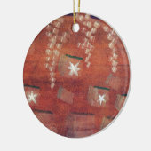 Winter, schilderij keramisch ornament (Links)