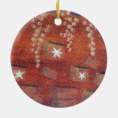 Winter, schilderij keramisch ornament (Achterkant)