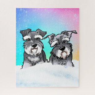 Winter Schnauzer Legpuzzel