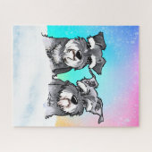 Winter Schnauzer Legpuzzel (Horizontaal)