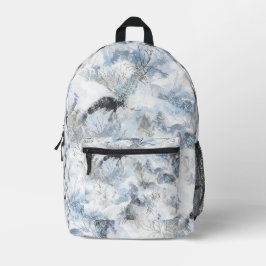 Winter Schuttenpak Patroon Bedrukte Rugzak