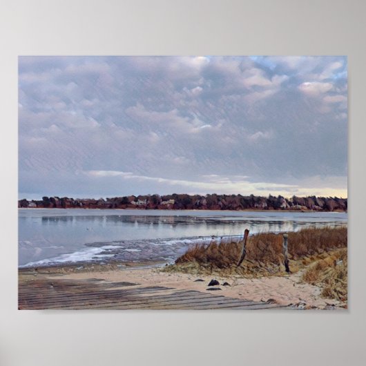 Winter Seashore Cape Cod Poster (Devant)