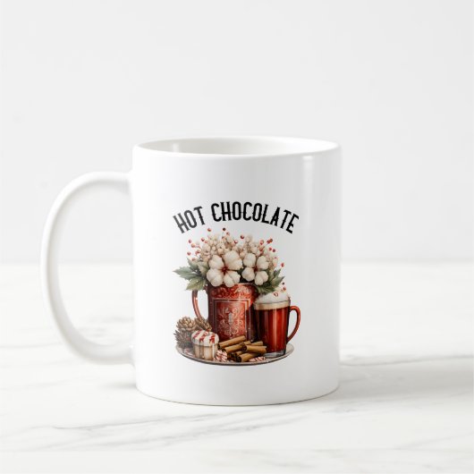 Winter Season hot chocolate  Koffiemok (Links)