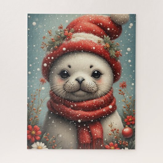 Winter Season Seal  Legpuzzel (Verticaal)