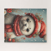 Winter Season Seal  Legpuzzel (Horizontaal)