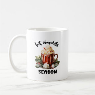 Winter Seizoen cacao woordkunst Koffiemok