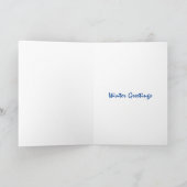 Winter Serenade Holiday Card Feestdagen Kaart (Binnen)