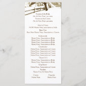 Winter Serenity Country Wedding Programma (Achterkant)