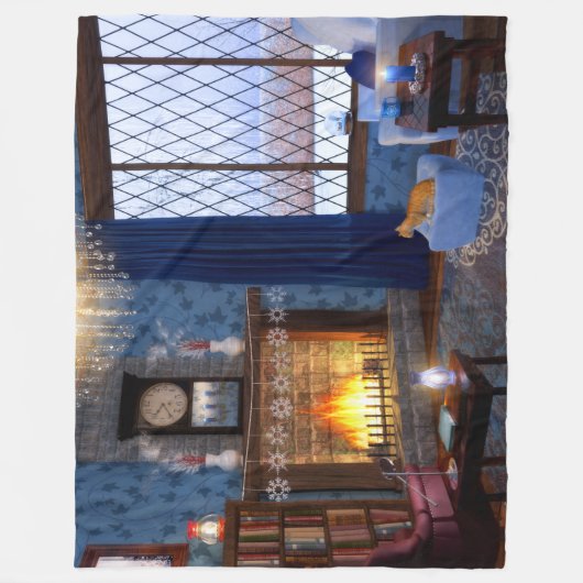 Winter Serenity Fleece Blanket (Voorkant)