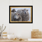 Winter Sheep Poster (Keuken)