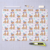 Winter Shiba Inu Kerstmis Tissuepapier (Craft)
