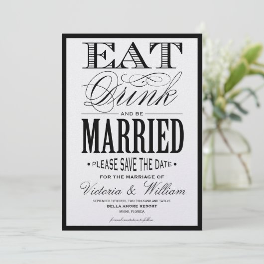 WINTER SHIMMER EDITION | BEWAREN VAN DE DATUM SAVE THE DATE (Staand voorkant)