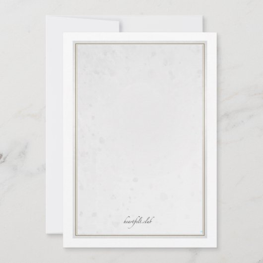 Winter Shower-uitnodiging Kaart (Achterkant)