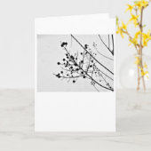 Winter Silhouette, kaart (Gele Bloem)