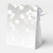 Winter Silver en Gold Sparkle Wedding Bedankdoosjes (Achterkant)