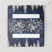 Winter Silver Snow-piegels kerst (Buitenkant ongevouwen)