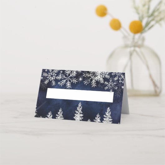 Winter Silver Snow-piegels kerst (Achterkant)