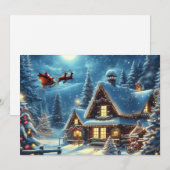 Winter/Sinterklaas/Kerstmis/Sneeuw Feestdagenkaart (Voorkant / Achterkant)