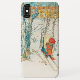 Winter Ski door Carl Larsson iPhone XS Max Hoesje
