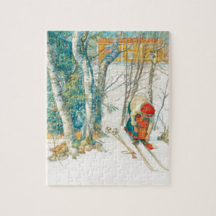 Winter Ski door Carl Larsson Legpuzzel