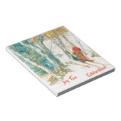 Winter Ski door Carl Larsson Notitieblok (Schuin)