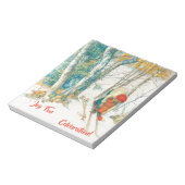 Winter Ski door Carl Larsson Notitieblok (Gedraaid)