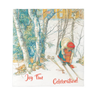 Winter Ski door Carl Larsson Notitieblok