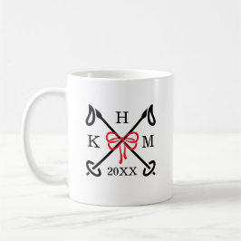 Winter Ski Slopes Monogram Mug Koffiemok