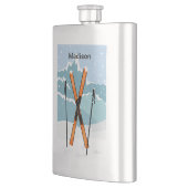 Winter Skien maatkolf Heupfles (Links)