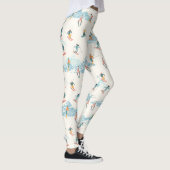 Winter Skiing Snow Mountains Skiers Leggings (Rechts)