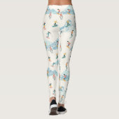 Winter Skiing Snow Mountains Skiers Leggings (Achterkant)