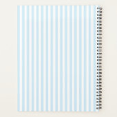 Winter Sky Blue Plaid Planner (Achterkant)