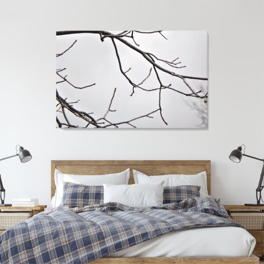 Winter Sky Canvas Kunstdruk (Insitu (Slaapkamer))