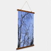 Winter Sky Hangend Wandkleed (Gebogen)