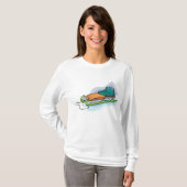 Winter Sled Fun Snow Sledge T-shirt (Voorkant volledig)