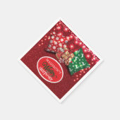 Winter Sleepover Persoonlijk Glitter Servet (Hoek)