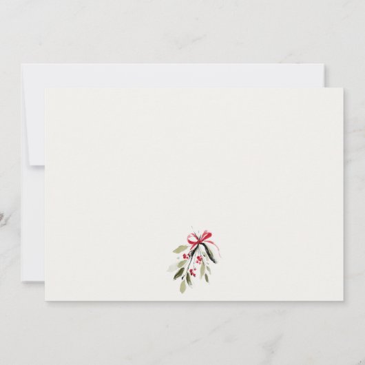 Winter Sleigh Het is koud buiten Neutrale Baby Sho Notitiekaartje (Achterkant)