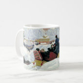 Winter Sleigh Ride kerstkoffie Mok (Voorkant links)