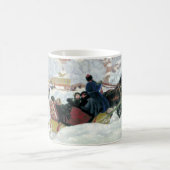 Winter Sleigh Ride kerstkoffie Mok (Center)