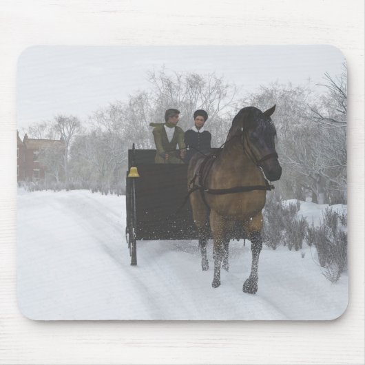 Winter Sleigh Ride Muismat (Voorkant)