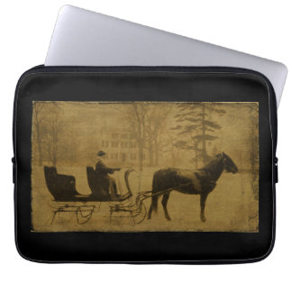 Winter Sleigh Ride — Project Bag Laptop Sleeve