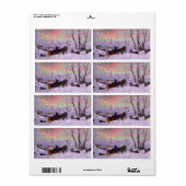 Winter Sleigh - Shrovetide Holiday Etiket (Full Sheet)