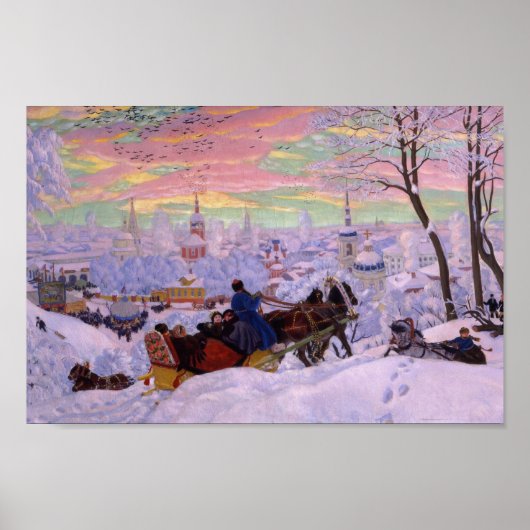 Winter Sleigh - Shrovetide Holiday Poster (Voorkant)