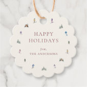 WINTER SLOPES Holiday Bedankjes Labels (Voorkant)